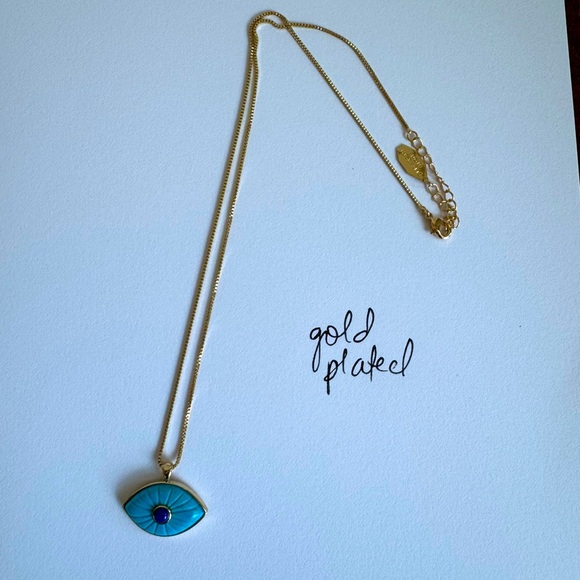 Evil Eye Necklace by Elizabeth Stone - Picture 1 of 4